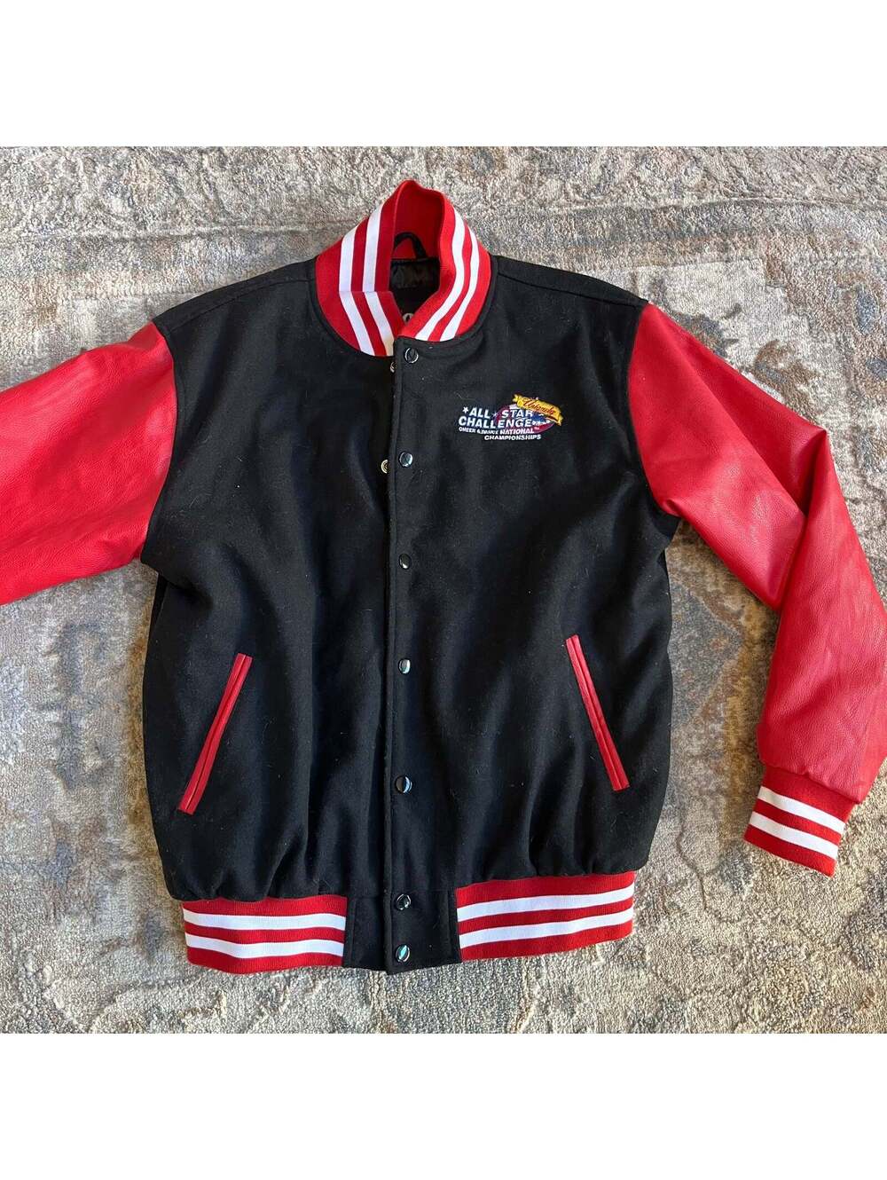 Red & Black Varsity Jacket (M)